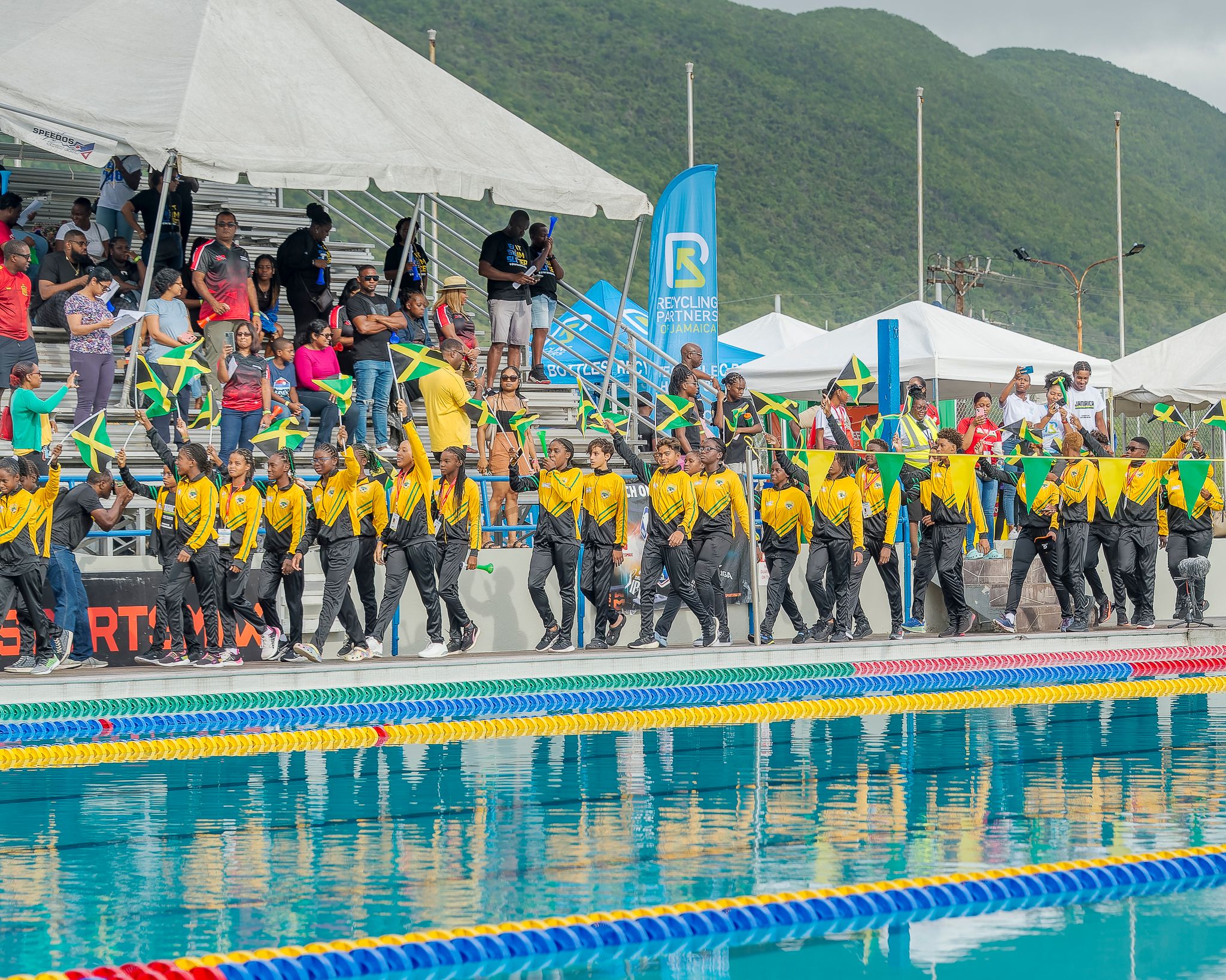 Team Jamaica at the Opening Ceremony of the Goodwill Championships