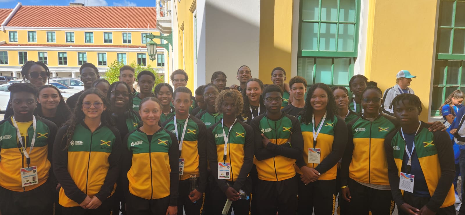 Team Jamaica at the Opening Ceremony in Curacao