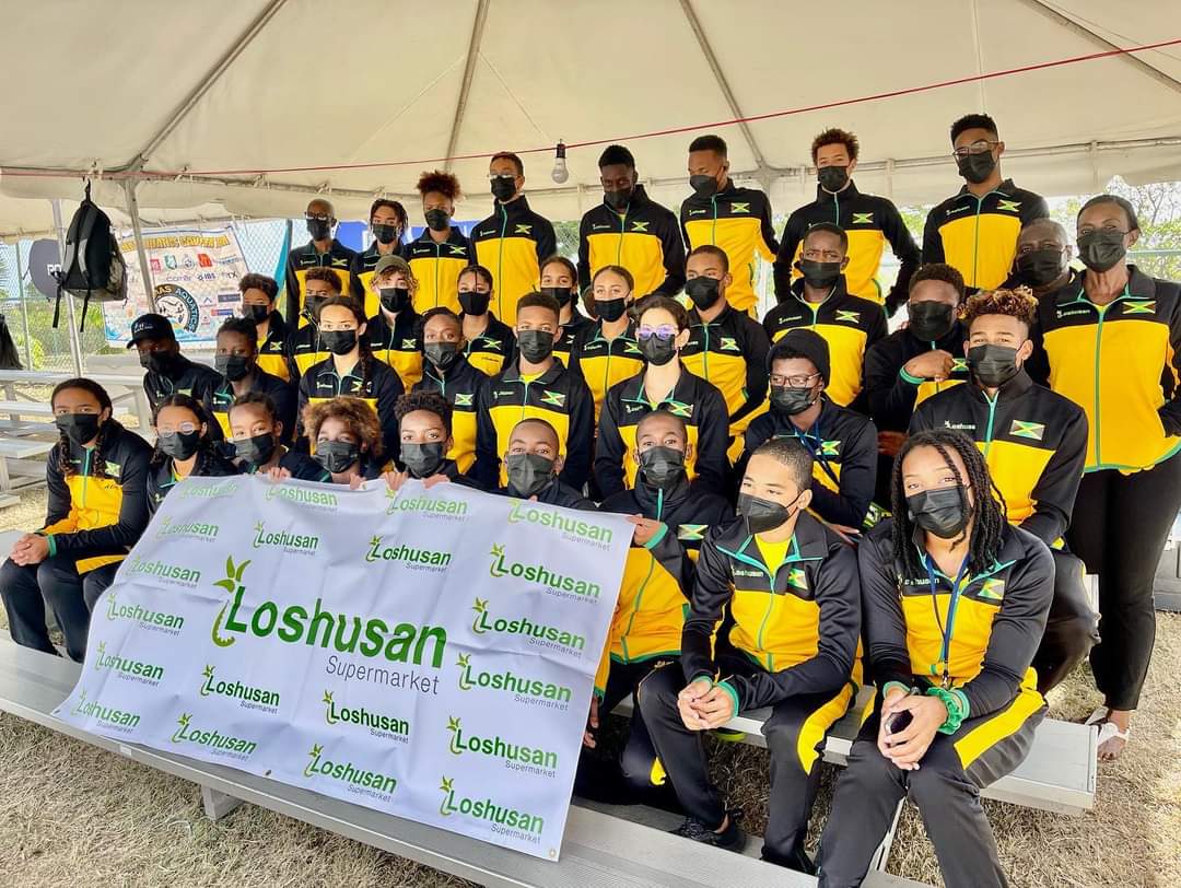 Team Jamaica in Barbados - 2022 CARIFTA Championships. Photo - Lynval Lowe